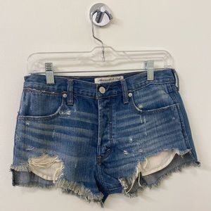 Abercrombie High Rise Denim Festival Shorts